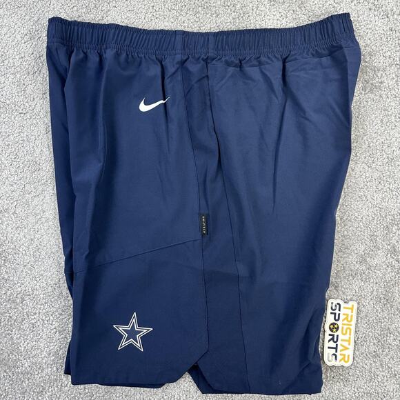 Dallas Cowboys Shorts Mens Large Blue NFL Football Nike Dri Fit On Field Apparel - Picture 1 of 11
